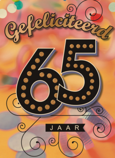 leeftijd vijfenzestig gefeliciteerd
