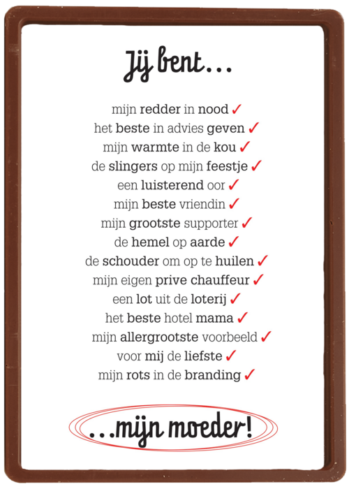 Moederdagkaart Lief ji bent een redder in nood