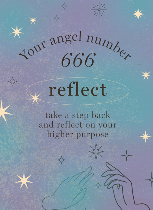Houten Kaart | Angel Numbers 666 Reflect Stijlvol