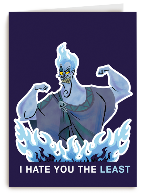 Kaart Hallmark | Vriendschap Liefde Valentijn | Disney Liefdeskaart Hades Hercules