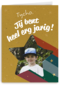 Verjaardagskaart kind heel erg jarig ster