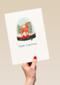 Kinderpostzegels Merry Christmas snowglobe