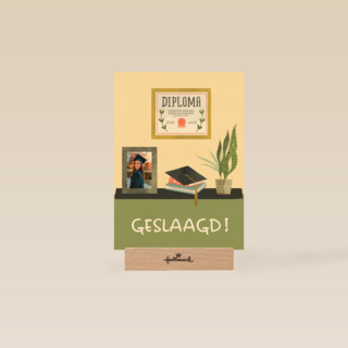 geslaagd fotokaart bureau met foto