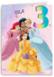 Disney prinsessenkaart verjaardag 3 jaar
