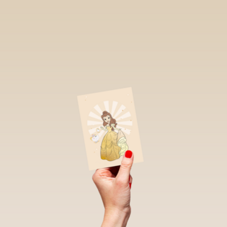 prinses kaart disney blanco belle