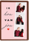 valentijnskaart foto ik hou van jou
