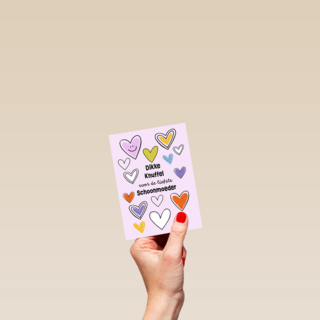 Moederdag dikke knuffel paars