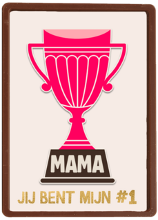 Complimentkaart mama jij bent mijn nummer 1