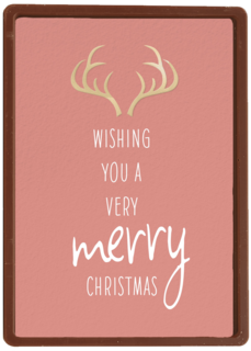 Kerstkaart hip Wishing you a very merry christmas