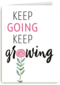 roze bloemetje met quote