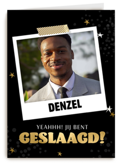 Geslaagd Yeahh Fotokaart
