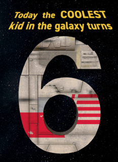 Star Wars verjaardagskaart 6 jaar