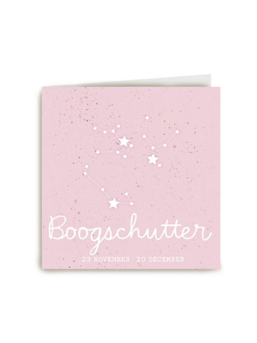 sterrenbeeld kaart boogschutter meisje