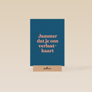 collega afscheid kaart andc jammer dat je ons verlaat kaart