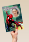 Fotokaart verjaardag Spiderman