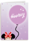 Disney Minnie Mouse verjaardagskaart Hooray