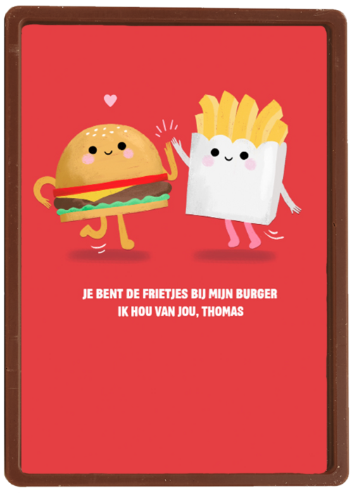 Kaart Hallmark | Valentijn | Frietjes Bij Mijn Burger