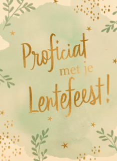 Proficiat met je lentefeest planten