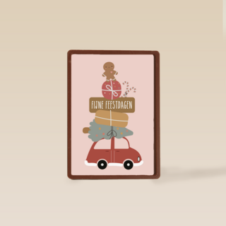 Fijne feestdagen auto Eef Lillemor