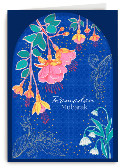 Ramadan Mubarak   blauw