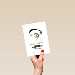 its all about you today with headphones