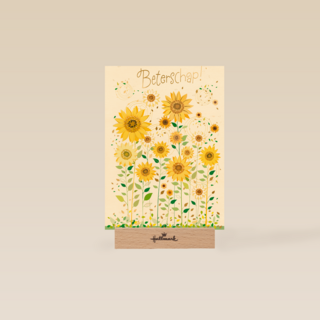 beterschap kaart klassiek zonnebloemen turnowsky