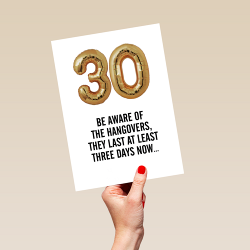 30 beware of the hangovers