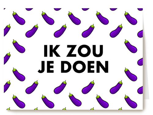ik zou je doen aubergine