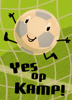 Op kamp kaart voetbal