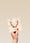 kerstkaart hip rudolph the red nose reindeer
