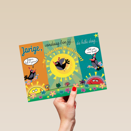 smile kaart vandaag ben jij het stralende middelpunt