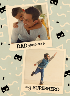 fotokaart dad you are my superhero
