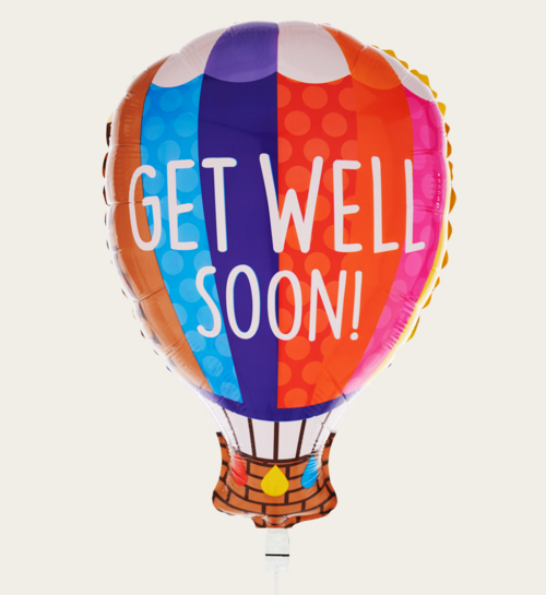 Ballon Get Well Soon Luchtballon Multi