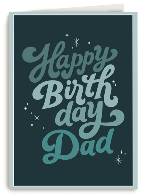 Verjaardagskaart Hallmark | Stijlvolle Verjaardagskaart Met Happy Birthday Dad