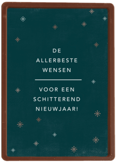 nieuwjaarskaart zakelijk voor een schitterend nieuwjaar