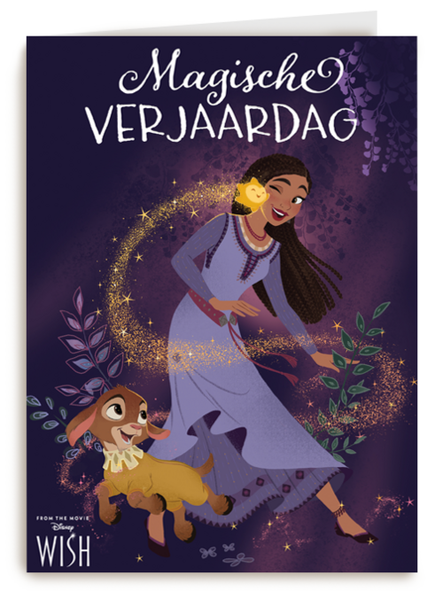 Verjaardagskaart wish disney