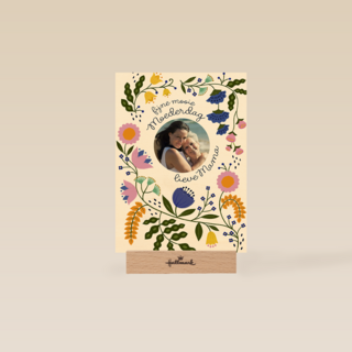 Fijne mooie moederdag fotokaart