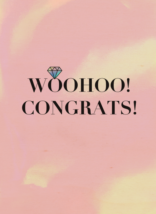 Houten Kaart Felicitatie Huwelijk Verloving | Houten Kaart Hallmark | Felicitatie Huwelijk Verloving | Trouwen Felicitatiekaart Woohoo