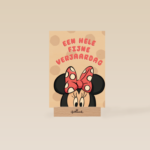 verjaardag kaart minnie mouse een hele fijne verjaardag