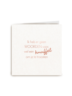Sterktekaart Ik heb er geen woorden voor wel een knuffel