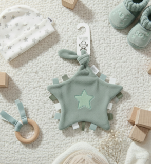  Tutteldoekje Ster Mosgroen 