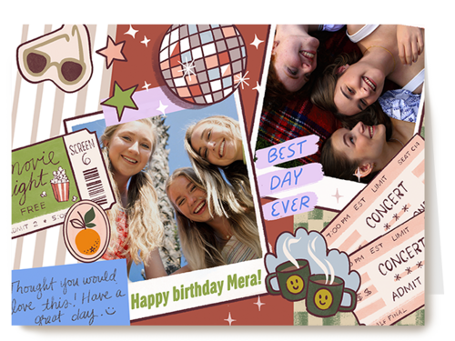 Fotokaart Verjaardagskaarten | Verjaardag Meisje Stickers