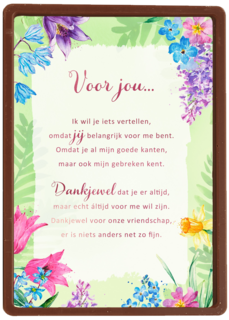 Bedanktkaart Voor jou More than Words