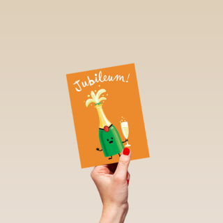 jubileum fles champagne