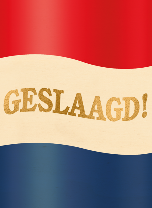 geslaagd kaart nederlandse vlag