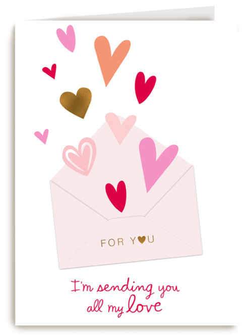 Kaart Hallmark | Valentijn | Valentijnskaart Romantisch Hartjes For You