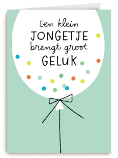 ballon met kleurconfetti