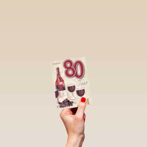 verjaardag leeftijden rode wijn 80