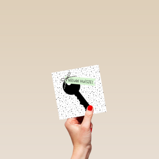 sleutel van een nieuw huisje