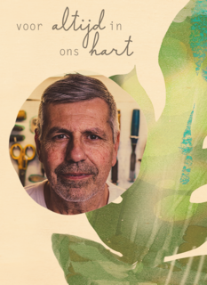 Fotokaart condoleance voor altijd in ons hart